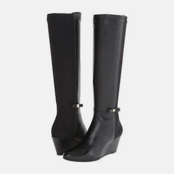 NWOB Kate Spade New York Castina Wedge Leather Boots